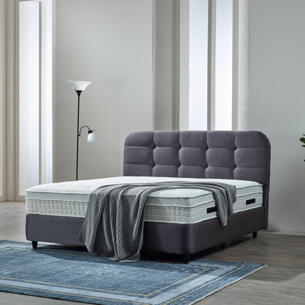 Opbergboxspring Rondo Velvet Antraciet 160x200