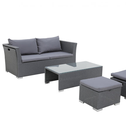 Opbergboxspring Rondo Velvet Antraciet 160x200