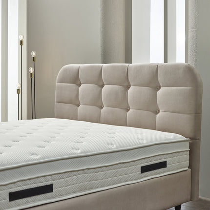 Opbergboxspring Rondo Velvet Beige 140x200
