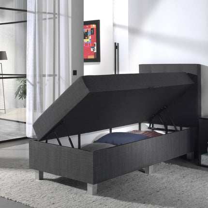 Opbergboxspring Shurgard Antraciet 90x200
