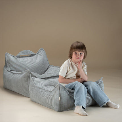 Peppermint Green Square Ottoman