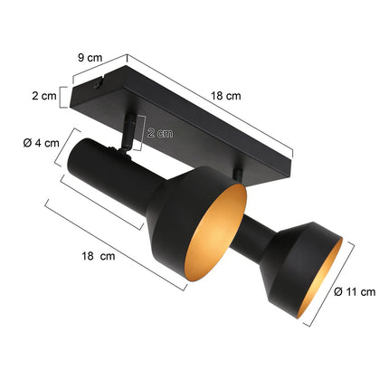 Plafondlamp Bundle 3336ZW Zwart