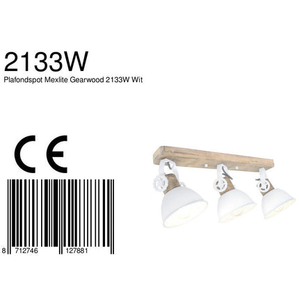 Plafondlamp Gearwood 2133W Wit