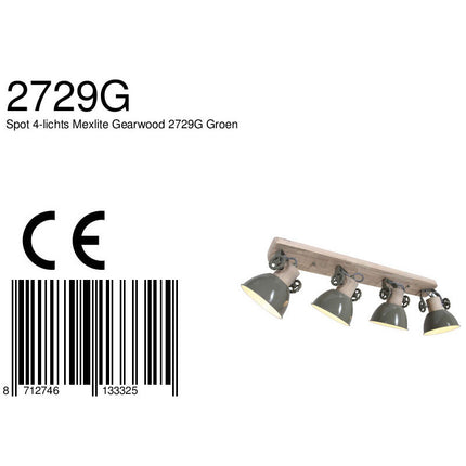 Plafondlamp Gearwood 2729G Groen