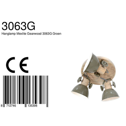 Plafondlamp Gearwood 3063G Groen