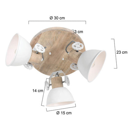 Plafondlamp Gearwood 3063W Wit