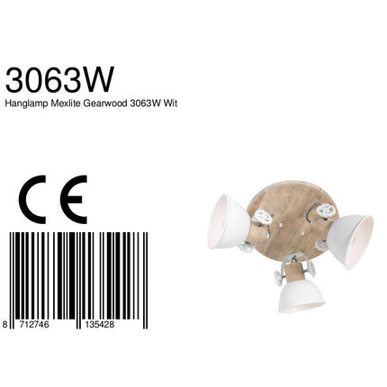 Plafondlamp Gearwood 3063W Wit