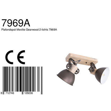 Plafondlamp Gearwood 7969A Antraciet