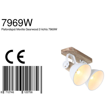Plafondlamp Gearwood 7969W Wit