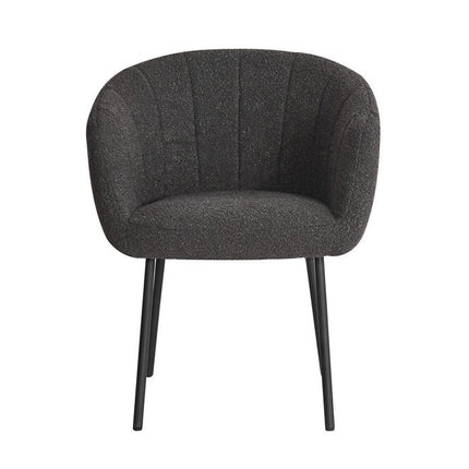 Eetkamerstoel Bouclé Grijs (2 per doos)