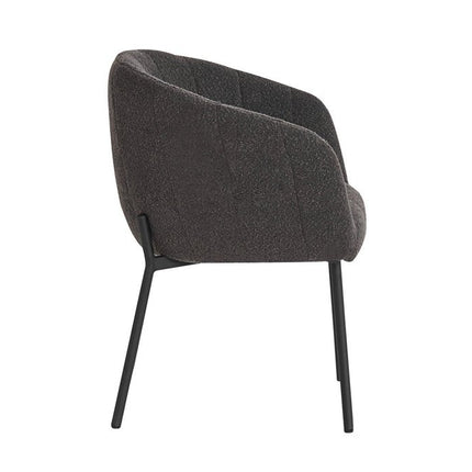 Eetkamerstoel Bouclé Grijs (2 per doos)