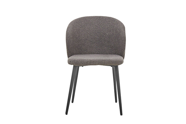 Eetkamerstoel Bouclé Grijs (2 per doos)