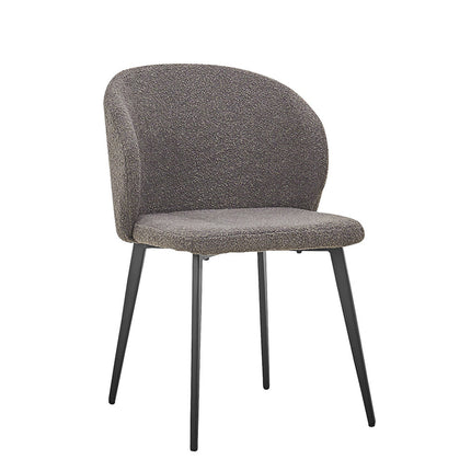 Eetkamerstoel Bouclé Grijs (2 per doos)