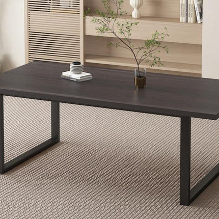 Eettafel 200 cm Decor Donkerbruin