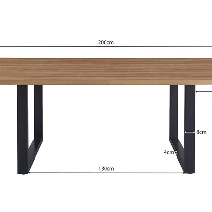 Eettafel 200 cm Decor Oude Eik