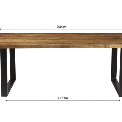 Eettafel  200 cm Rechthoekig Mango hout