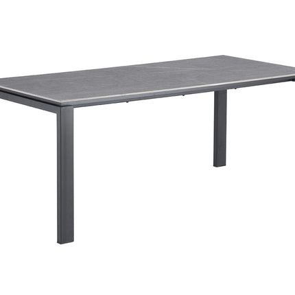 Eettafel 180 cm Rechthoekig Steen Grijs (3c)