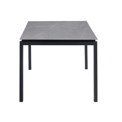 Eettafel 180 cm Rechthoekig Steen Grijs (3c)