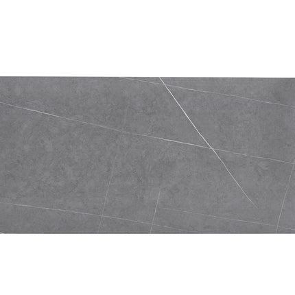 Eettafel 180 cm Rechthoekig Steen Grijs (3c)