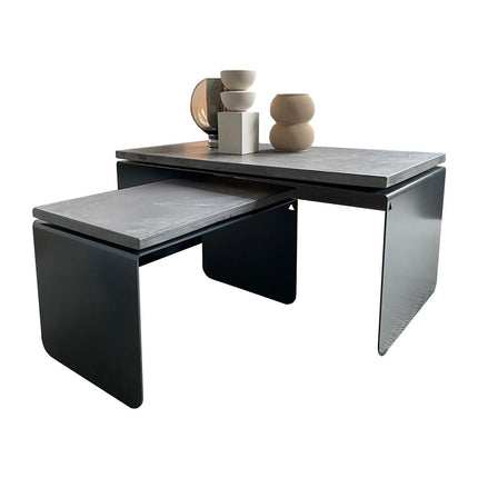 Pyramid - Coffee Table Set - Concrete Top