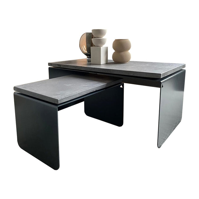 Pyramid - Coffee Table Set - Concrete Top