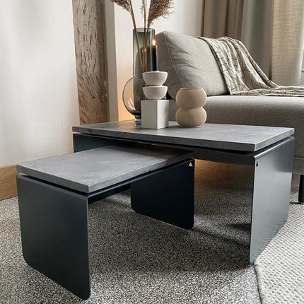 Pyramid - Coffee Table Set - Concrete Top