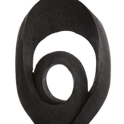 Ornament Randa - Zwart - 40x14x60cm