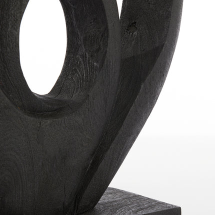 Ornament Randa - Zwart - 40x14x60cm