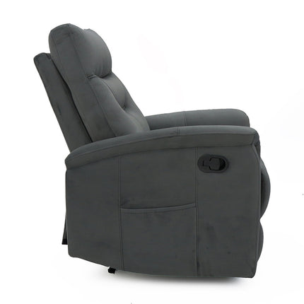Relax 'Breda' manueel verstelbaar Stof Grijs (1c)