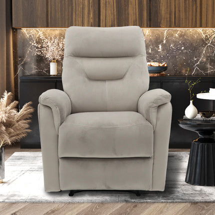 Relax 'Breda' manueel verstelbaar Stof Taupe (1c)