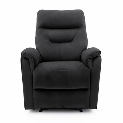 Relax 'Breda' manueel verstelbaar Stof Zwart (1c)