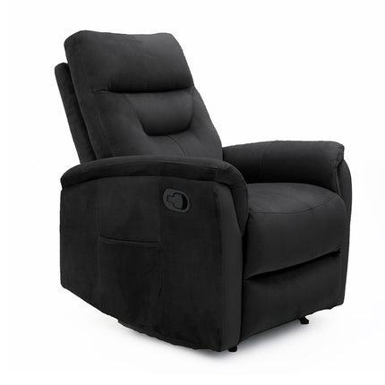 Relax 'Breda' manueel verstelbaar Stof Zwart (1c)