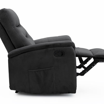 Relax 'Breda' manueel verstelbaar Stof Zwart (1c)