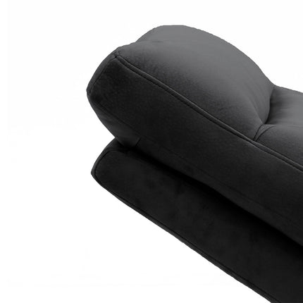 Relax 'Breda' manueel verstelbaar Stof Zwart (1c)