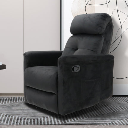 Relax 'Wuhan' manueel verstelbaar Stof Zwart (1c)