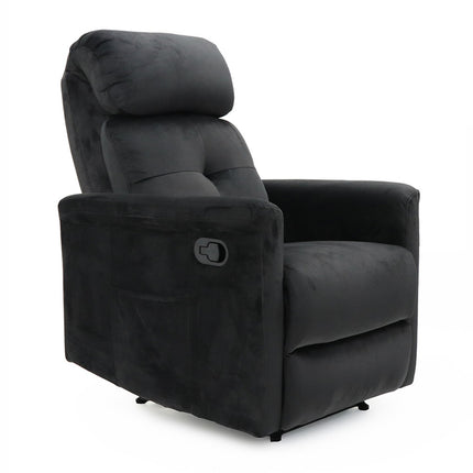Relax 'Wuhan' manueel verstelbaar Stof Zwart (1c)