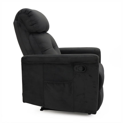 Relax 'Wuhan' manueel verstelbaar Stof Zwart (1c)