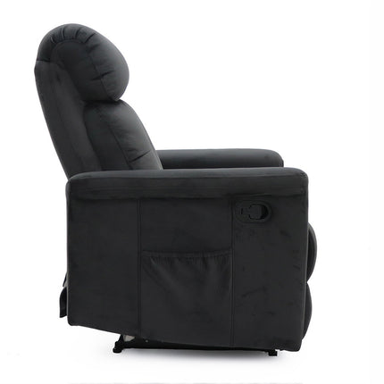 Relax 'Wuhan' manueel verstelbaar Stof Zwart (1c)