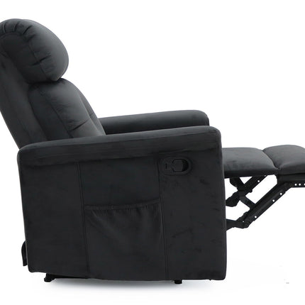 Relax 'Wuhan' manueel verstelbaar Stof Zwart (1c)