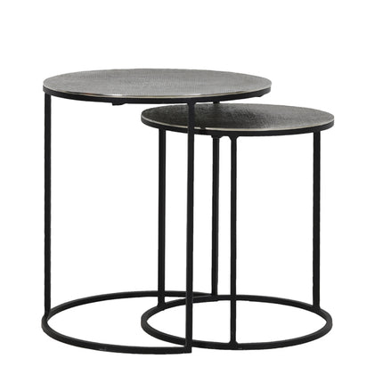 Bijzettafel Rengo - Antiek Lood - Ã˜49cm