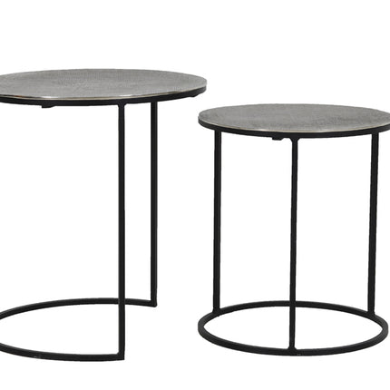 Bijzettafel Rengo - Antiek Lood - Ã˜49cm