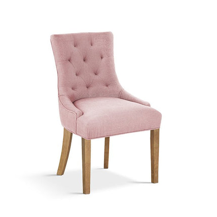 SALE - Eetkamerstoel  Stof Roze (2 per doos)