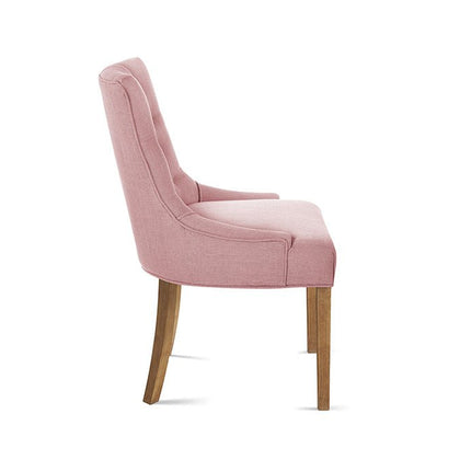 SALE - Eetkamerstoel  Stof Roze (2 per doos)