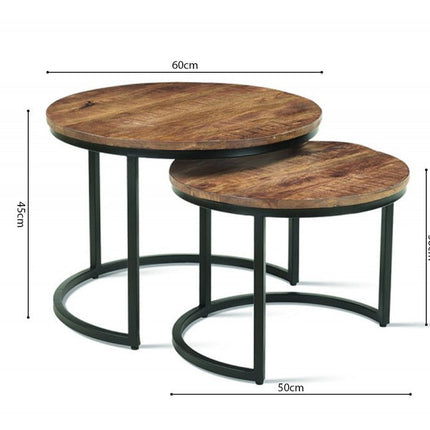 Salontafel Set - 2-delig Mango Hout