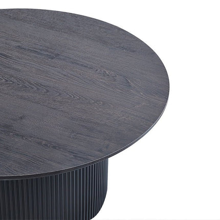 Salontafel  80 cm Rond Decor Donkerbruin