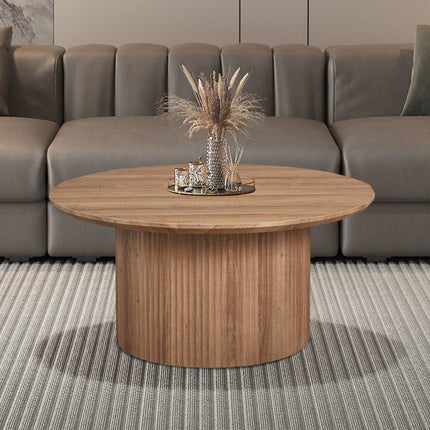 Salontafel 80 cm Rond Decor Oude eik