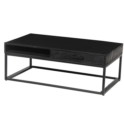 Salontafel met lade Mango hout zwart