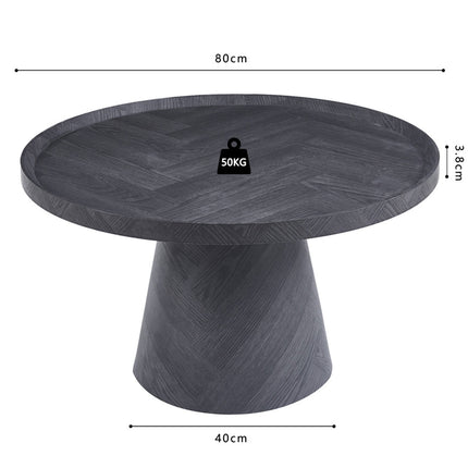 Salontafel 80 cm Decor Donkergrijs