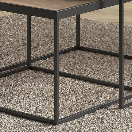 Salontafel  2-delig vierkant  Mango hout