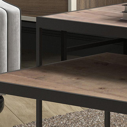 Salontafel  2-delig vierkant  Mango hout